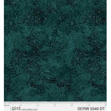 Serenity Dark Teal Cotton Quilt Back