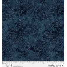 Serenity Navy Cotton Quilt Back