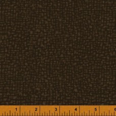 Bedrock Brown Cotton Quilt Back