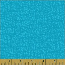 Bedrock Turquoise Cotton Quilt Back
