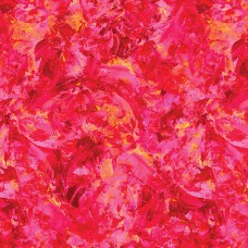 Paint Splash Azalea Cotton Quilt Back
