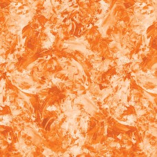 Paint Splash Orange Cotton Quilt Back