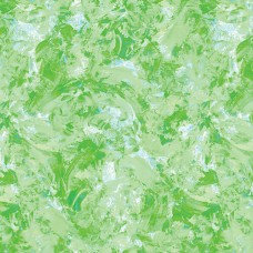 Paint Splash Spring Green Cotton Quilt Back