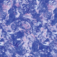 Paint Splash Royal Cotton Quilt Back