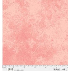 Textured Coral Cotton Quilt Back