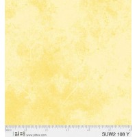Textured Yellow Cotton Quilt Back