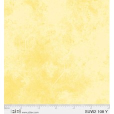 Textured Yellow Cotton Quilt Back
