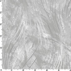 Go With the Flow Gray Cotton Quilt Back