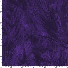 Go With the Flow Deep Purple Cotton Quilt Back
