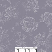 Shadow Flower Smoke Gray Cotton Quilt Back