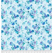 Carolyn Blue Watercolor 108 Cotton