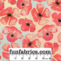 Poppy 108 Wide Cotton Quilt Back