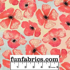 Poppy 108 Wide Cotton Quilt Back
