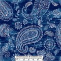 Bohemia Blue Paisley 108 Wide Quilt Back