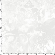 Light Gray Vintage Damask Cotton Quilt Back