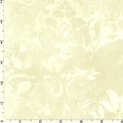 Soft Yellow Damask Cotton Quilt Back