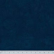 Radiance Navy Cotton Quilt Back