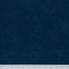 Radiance Navy Cotton Quilt Back