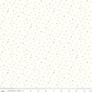 Red Dots on Off White Wide Cotton Quilt Back