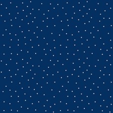 White Dots on Navy Cotton Quilt Back