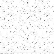 Black Dots on White 108 Wide Cotton