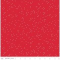 White Dots on Red Wide Cotton