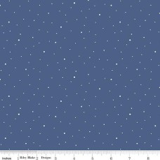 Dapple Dot Denim Color Wide Quilt Back