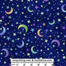 Hootie Patootie Navy Wide Quilt Back