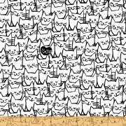 Packed Cats 108 Wide Cotton