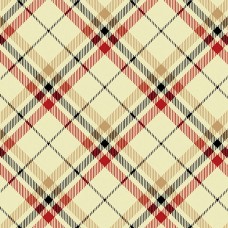 108" Quilt Back Fabric Cream Tartan Plaid