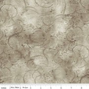 Brownish Gray Watercolor Swirl Cotton Quilt Back