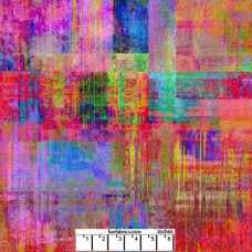 Elements Bold Red Cotton Quilt Back