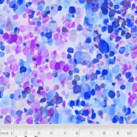 Blue Purple Sea Glass 108 Wide Quilt Back