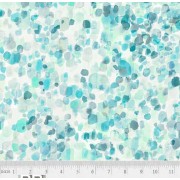 Aqua Sea Glass 108 Wide Quilt Back