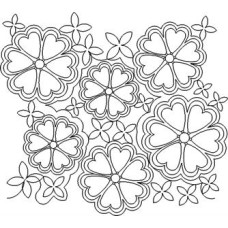 Heart Flowers Quilting Pattern Heart Flowers Quilting Pattern