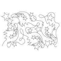 Eagle and Stars Pattern