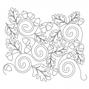 Acorn Leaf 01 Pattern