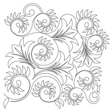 Flower Leaf Swirl 02 Pattern