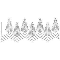 Modern Christmas Trees 01 Pattern