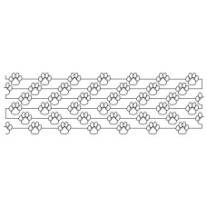 Modern Paw Line 01 Pattern