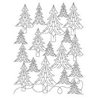 Pine Tree Pano Sq Pattern