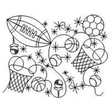 Sports Sparkle Pano Pattern