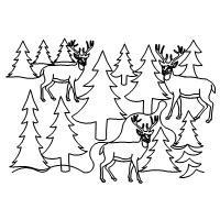 Deer in the Trees 2 Spec Pattern