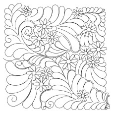 Feather Daisy Pano Pattern