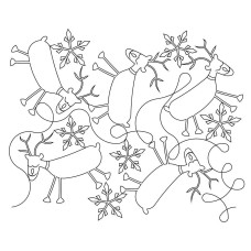 Reindeer Snowflake Pano 3