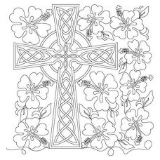 Celtic Cross Hibiscus Pano