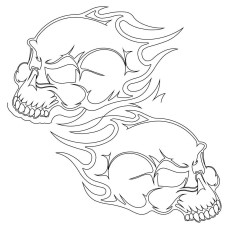 Flaming Skull Pano