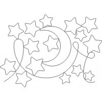 Baby Stars and Moon Pattern
