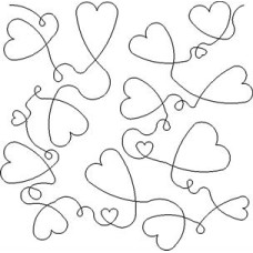 Hearts and Loops Simple Pattern