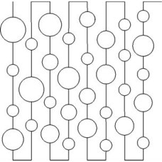 Bubbles in a Line Quilting Pattern